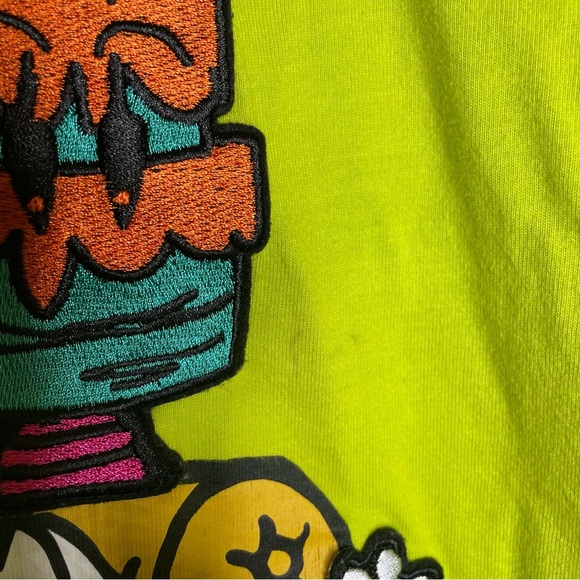 Wedding Cake Wake Bake And Cake Mens Small Graphic T-Shirt Lime Patches Smoke - Picture 7 of 12